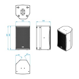 BS-12 12'' 800W Loudspeaker, Black