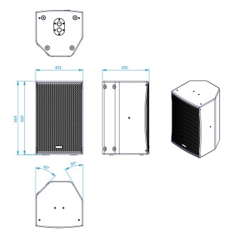 BS-15 15'' 800W Loudspeaker, Black
