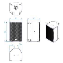 BS-15 15'' 800W Loudspeaker, Black