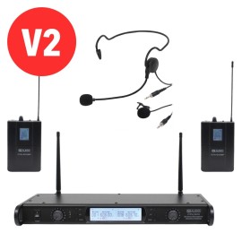 DTM 600 Twin Beltpack Diversity System (606.0Mhz-614.0Mhz) V2 Software