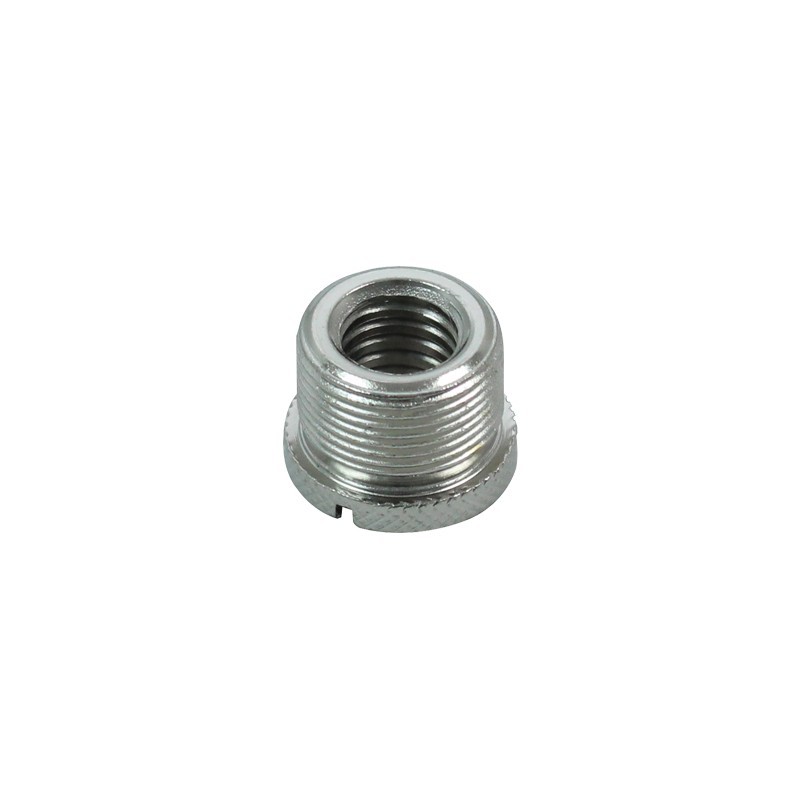 3/8'' Female to 5/8'' Male Microphone Thread Adaptor, Knurled