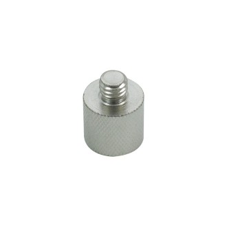 5/8'' Female to 3/8'' Male Microphone Thread Adaptor, Knurled