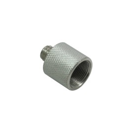 5/8'' Female to 3/8'' Male Microphone Thread Adaptor, Knurled