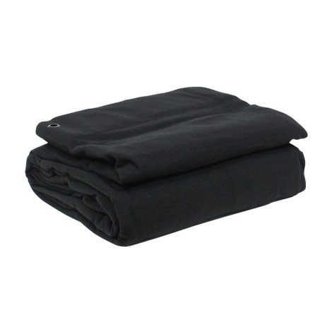 2 x 3m Black Serge Drape