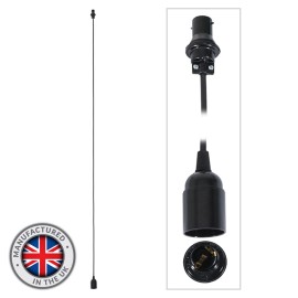 3.0m BC Festoon Pendant - E27 Lamp Holder