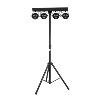 Qtx Rechargeable LED PAR Bar with Tripod