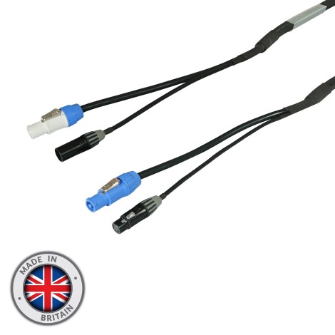 1.5m Combi 2.5mm Seetronic PowerTwist / 5-Pin DMX Cable