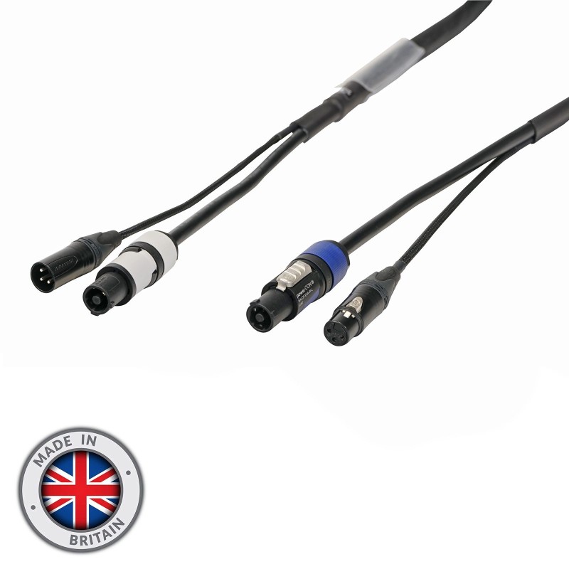 3m Combi 2.5mm Neutrik powerCON / 3-Pin DMX Cable