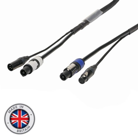 5m Combi 2.5mm Neutrik powerCON / 3-Pin DMX Cable