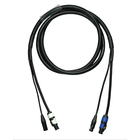 2m Combi 2.5mm Neutrik powerCON / 5-Pin DMX Cable