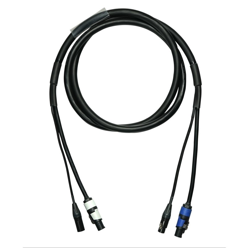 2m Combi 2.5mm Neutrik powerCON / 5-Pin DMX Cable