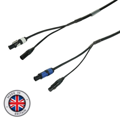5m Combi 2.5mm Neutrik powerCON / 5-Pin DMX Cable