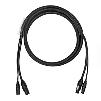5m Combi 2.5mm Neutrik powerCON TRUE1 / 5-Pin DMX Cable