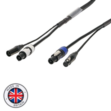 20m Combi 1.5mm Neutrik powerCON / 3-Pin DMX Cable