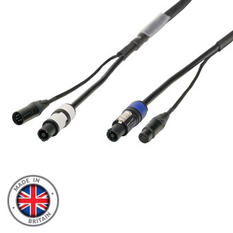 5m Combi 1.5mm Neutrik powerCON / 5-Pin DMX Cable