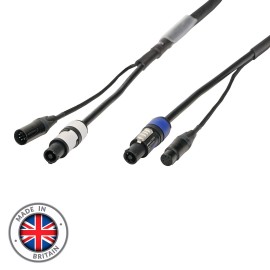 20m Combi 1.5mm Neutrik powerCON / 5-Pin DMX Cable