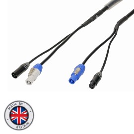 10m Combi 1.5mm Seetronic PowerTwist / 3-Pin DMX Cable