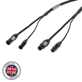 10m Combi 1.5mm Neutrik powerCON TRUE1 / 5-Pin DMX Cable