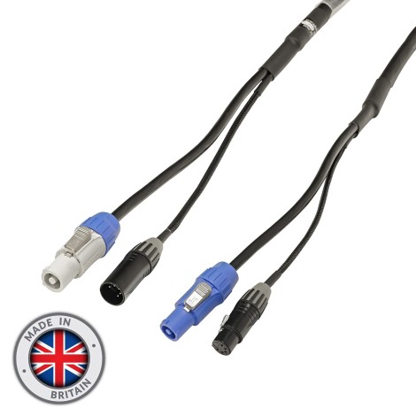 20m Combi 1.5mm Seetronic PowerTwist / 5-Pin DMX Cable