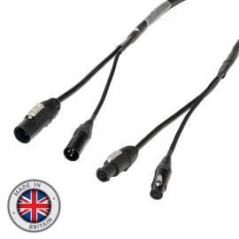 10m Combi 1.5mm Neutrik powerCON TRUE1 / 3-Pin DMX Cable