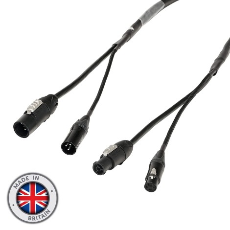 20m Combi 1.5mm Neutrik powerCON TRUE1 / 3-Pin DMX Cable