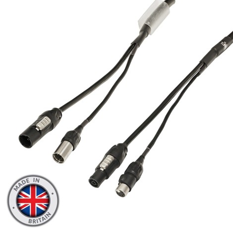 15m Combi 1.5mm Neutrik powerCON TRUE1 / 3-Pin IP65 DMX Cable