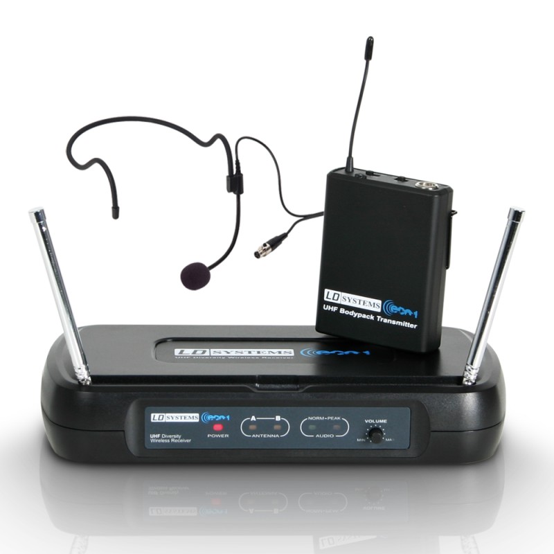 LD Systems ECO 2 BPH 1 - Wireless Microphone System with Belt Pack and Headset
