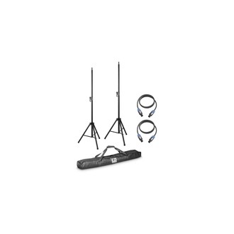 LD Systems DAVE 8 SET 2 - 2 x speaker stand with transport bag + 2 x speaker cable 5 m for DAVE 8 systems
