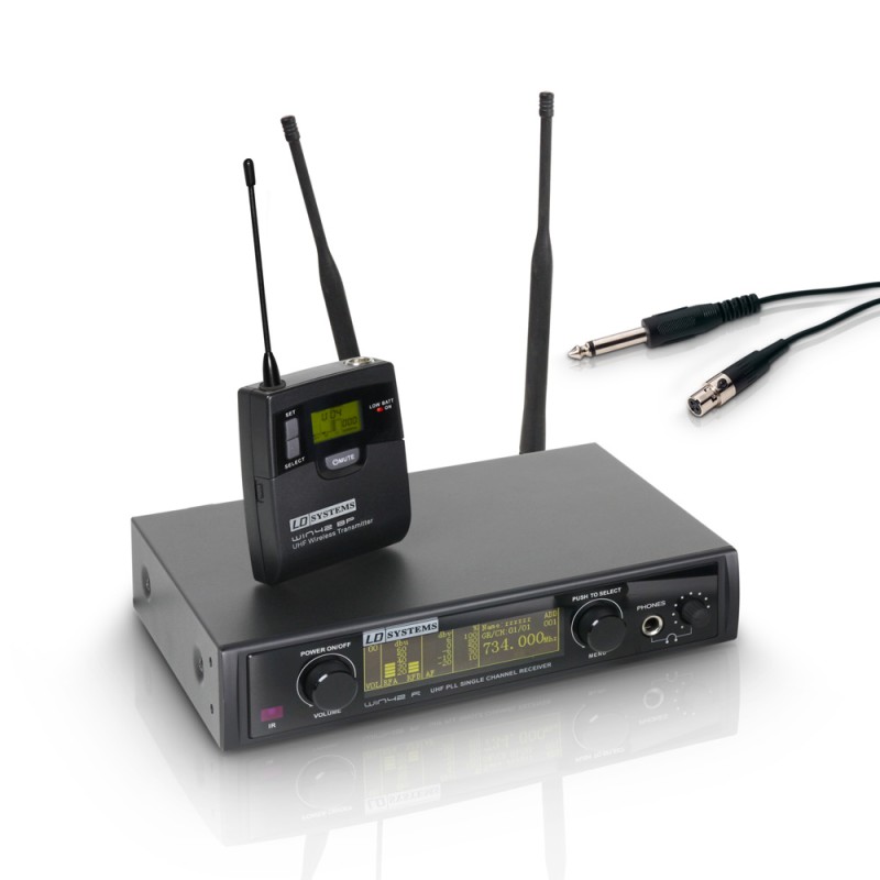 LD Systems WIN 42 BPG - Wireless Microphone System with Belt Pack and Guitar Cable