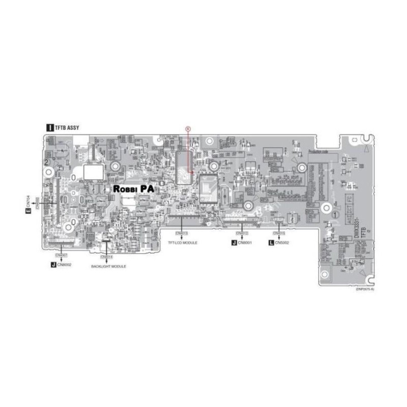 Pioneer CDJ-2000NXS Control Assy TFTB Assy DWX3331