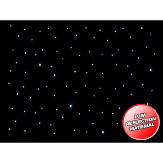 LEDJ 3 x 2m LED Starcloth System, Black Cloth, CW