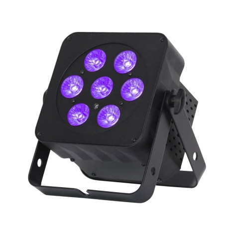 LEDJ Slimline 7HEX6 RGBWAUV (Black Housing)