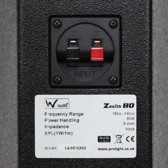 W Audio Zenith LA-80 Speaker Black (Pair)