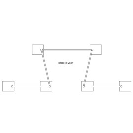 Global Truss Curtain Call Pipe and Drape 1.3M-2.1M Cross Bar