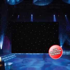 LEDJ PRO 6 x 3m Tri LED Black Starcloth (Add on for STAR12)