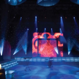 LEDJ PRO 6 x 3m Tri LED Black Starcloth System
