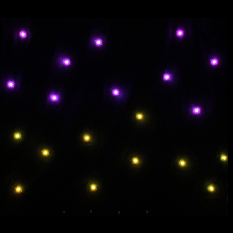 LEDJ PRO 2 x 1m Tri LED Black Starcloth (Excludes Controller)