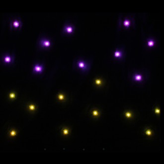 LEDJ PRO 2 x 1m Tri LED Black Starcloth (Excludes Controller)