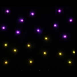 LEDJ PRO 2 x 1m Tri LED Black Starcloth (Excludes Controller)
