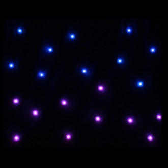 LEDJ PRO 2 x 1m Tri LED Black Starcloth (Excludes Controller)