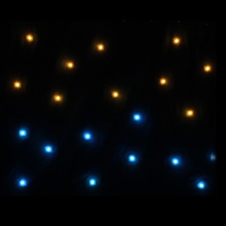 LEDJ PRO 2 x 1m Tri LED Black Starcloth (Excludes Controller)