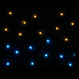LEDJ PRO 2 x 1m Tri LED Black Starcloth (Excludes Controller)