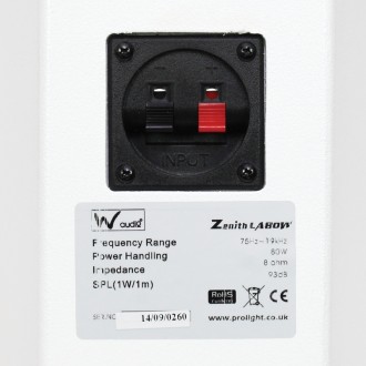 W Audio Zenith LA-80 Speaker White (Pair)