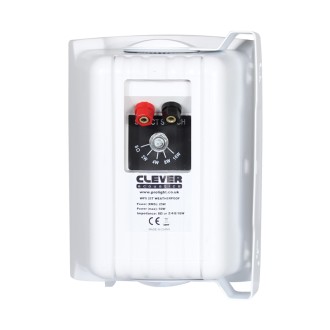 Clever Acoustics WPS 25T White 100V Weatherproof Speakers (Pair)