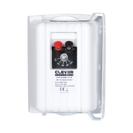 Clever Acoustics WPS 25T White 100V Weatherproof Speakers (Pair)