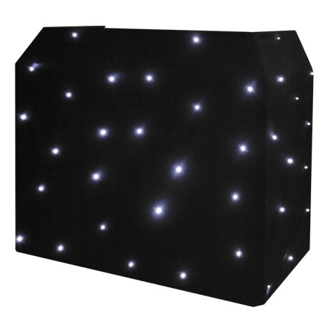 Equinox DJ Booth LED Starcloth System, Black Cloth, CW