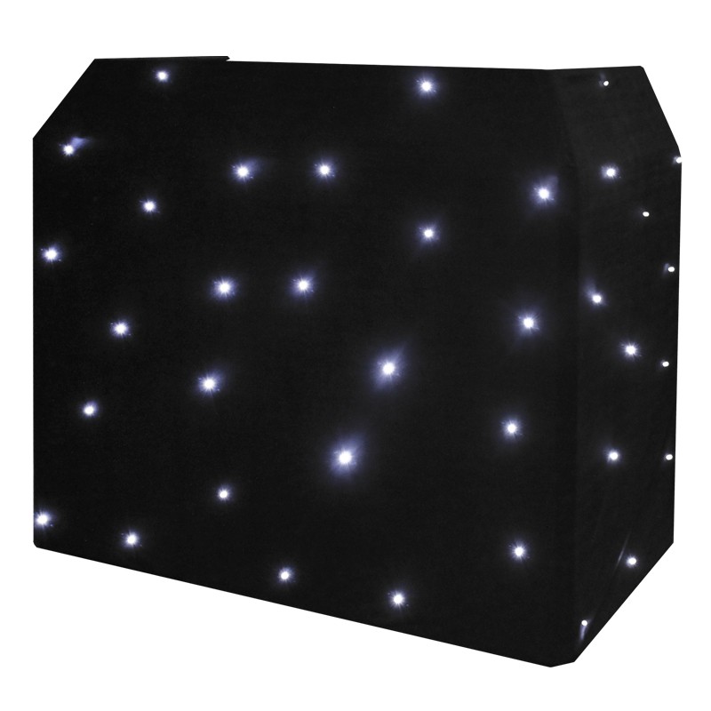 Equinox DJ Booth LED Starcloth System, Black Cloth, CW