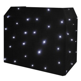 Equinox DJ Booth LED Starcloth System, Black Cloth, CW