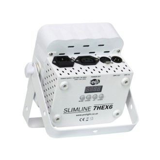 LEDJ Slimline 7HEX6 RGBWAUV (White Housing)