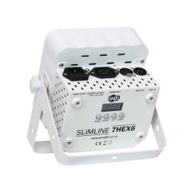 LEDJ Slimline 7HEX6 RGBWAUV (White Housing)